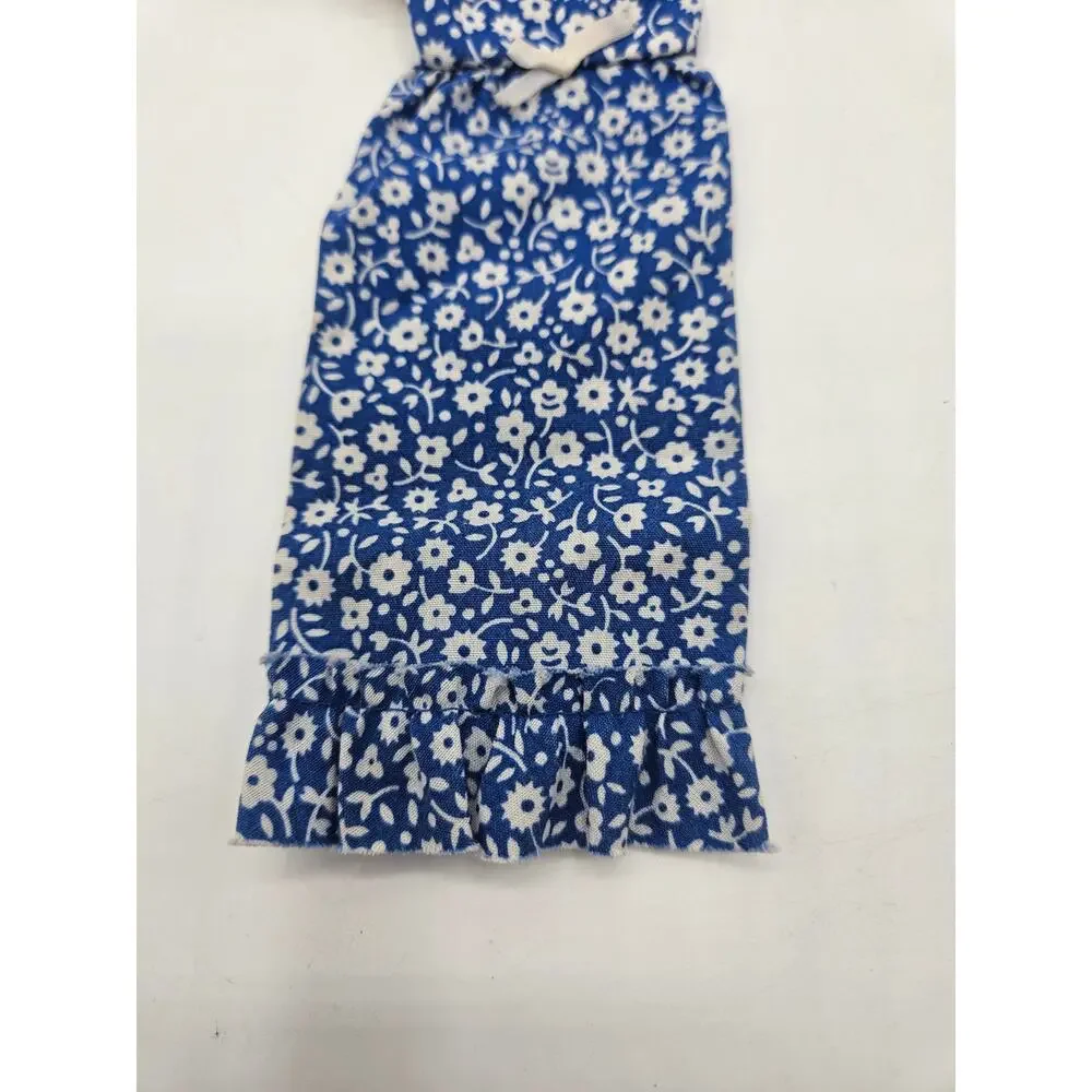 Vintage Mattel Barbie Skipper Floral Lace Maxi Dress 1976 Blue‎ White #9123